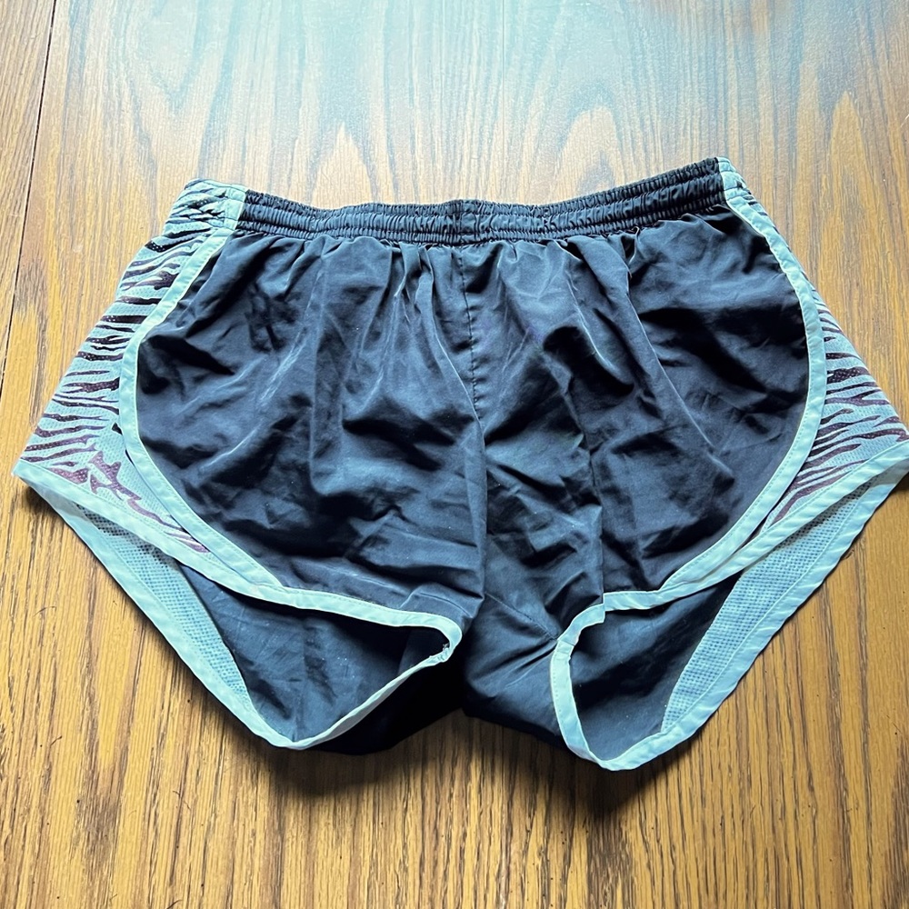 Soffe Junior Girl’s Running Shorts Black & White Size Medium Excellent Condition